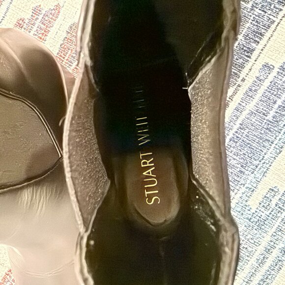 Stuart Weitzman Black Leather Chelsea Booties sz 5 EUC - Picture 4 of 8